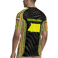 Equatorial Guinea Heritage Rugby Jersey with National Emblem and Tribal Zebra Print