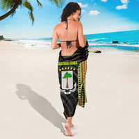 Equatorial Guinea Heritage Sarong with National Emblem and Tribal Zebra Print