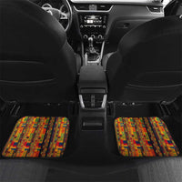 Equatorial Guinea Kente Car Mats with Tribal Mask and National Coat of Arms