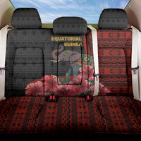 Equatorial Guinea Elephant Back Car Seat Cover with Hibiscus Flowers and Tribal Patterns