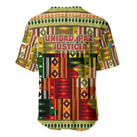 Equatorial Guinea Baseball Jersey with Lion Print and Traditional African Kente Patterns