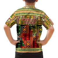 Equatorial Guinea Family Matching Short Sleeve Bodycon Dress and Hawaiian Shirt with Lion Print and Traditional African Kente Patterns