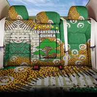 Equatorial Guinea Baobab Tree Back Car Seat Cover with Tribal Patterns and Heritage Quote