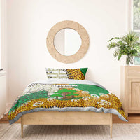 Equatorial Guinea Baobab Tree Bedding Set with Tribal Patterns and Heritage Quote