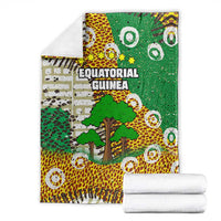 Equatorial Guinea Baobab Tree Blanket with Tribal Patterns and Heritage Quote