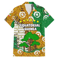 Equatorial Guinea Baobab Tree Family Matching Mermaid Dress and Hawaiian Shirt with Tribal Patterns and Heritage Quote