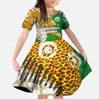 Equatorial Guinea Baobab Tree Family Matching Puletasi and Hawaiian Shirt with Tribal Patterns and Heritage Quote