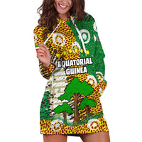 Equatorial Guinea Baobab Tree Hoodie Dress with Tribal Patterns and Heritage Quote