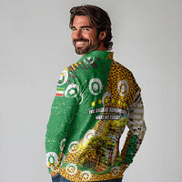 Equatorial Guinea Baobab Tree Long Sleeve Polo Shirt with Tribal Patterns and Heritage Quote