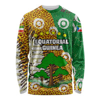 Equatorial Guinea Baobab Tree Long Sleeve Shirt with Tribal Patterns and Heritage Quote