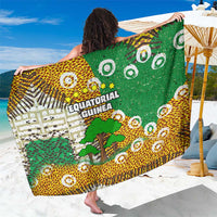 Equatorial Guinea Baobab Tree Sarong with Tribal Patterns and Heritage Quote