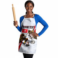 Personalized Tunisia Soccer Apron Tunisia Flag Eagle Football Mascot