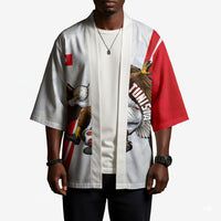 Personalized Tunisia Soccer Kimono Tunisia Flag Eagle Football Mascot
