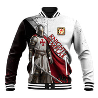 Knights Templar Baseball Jacket Crusader Warrior Full Armor Red Cross