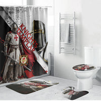 Knights Templar Bathroom Set Crusader Warrior Full Armor Red Cross