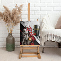 Knights Templar Canvas Wall Art Crusader Warrior Full Armor Red Cross
