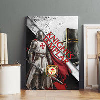 Knights Templar Canvas Wall Art Crusader Warrior Full Armor Red Cross