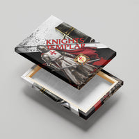 Knights Templar Canvas Wall Art Crusader Warrior Full Armor Red Cross