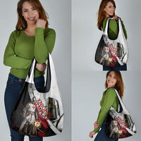 Knights Templar Grocery Bag Crusader Warrior Full Armor Red Cross