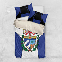 Cuba Coat of Arms Bedding Set Colorful Cuban Flag Shield with Red Yellow Blue Patriotic Design - Wonder Print Shop