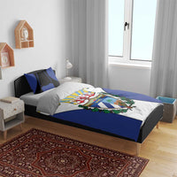 Cuba Coat of Arms Bedding Set Colorful Cuban Flag Shield with Red Yellow Blue Patriotic Design - Wonder Print Shop