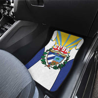 Cuba Coat of Arms Car Mats Colorful Cuban Flag Shield with Red Yellow Blue Patriotic Design - Wonder Print Shop