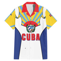 Cuba Coat of Arms Family Matching Mermaid Dress and Hawaiian Shirt Colorful Cuban Flag Shield with Red Yellow Blue Patriotic Design - Wonder Print Shop