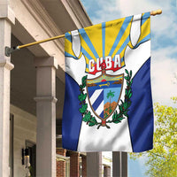 Cuba Coat of Arms Garden Flag Colorful Cuban Flag Shield with Red Yellow Blue Patriotic Design - Wonder Print Shop