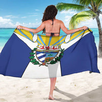 Cuba Coat of Arms Sarong Colorful Cuban Flag Shield with Red Yellow Blue Patriotic Design - Wonder Print Shop