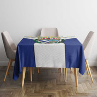Cuba Coat of Arms Tablecloth Colorful Cuban Flag Shield with Red Yellow Blue Patriotic Design - Wonder Print Shop