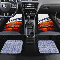 Cuba Classic Car Car Mats La Isla de la Libertad Red Vintage Auto with Cuban Flag Design - Wonder Print Shop