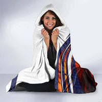 Cuba Classic Car Hooded Blanket La Isla de la Libertad Red Vintage Auto with Cuban Flag Design - Wonder Print Shop