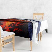 Cuba Classic Car Tablecloth La Isla de la Libertad Red Vintage Auto with Cuban Flag Design - Wonder Print Shop