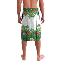 Cuba Floral Lavalava Tropical Flower Design with Cuban Flag and Cuba en Flor Script - Wonder Print Shop