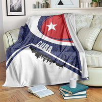 Cuba Flag Blanket Red White and Blue Design with Cuban Star and Havana City Skyline - Wonder Print Shop