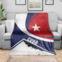 Cuba Flag Blanket Red White and Blue Design with Cuban Star and Havana City Skyline - Wonder Print Shop