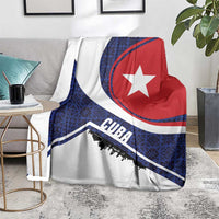 Cuba Flag Blanket Red White and Blue Design with Cuban Star and Havana City Skyline - Wonder Print Shop