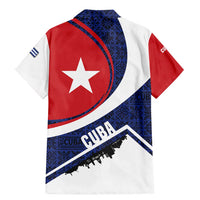 Cuba Flag Family Matching Mermaid Dress and Hawaiian Shirt Red White and Blue Design with Cuban Star and Havana City Skyline - Wonder Print Shop