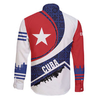 Cuba Flag Family Matching Mermaid Dress and Hawaiian Shirt Red White and Blue Design with Cuban Star and Havana City Skyline - Wonder Print Shop