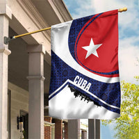 Cuba Flag Garden Flag Red White and Blue Design with Cuban Star and Havana City Skyline - Wonder Print Shop