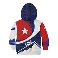 Cuba Flag Kid Hoodie Red White and Blue Design with Cuban Star and Havana City Skyline - Wonder Print Shop