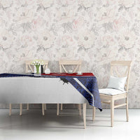 Cuba Flag Tablecloth Red White and Blue Design with Cuban Star and Havana City Skyline - Wonder Print Shop