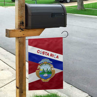 Costa Rica Flag Garden Flag Red White Blue with National Coat of Arms and Shield Design - Wonder Print Shop