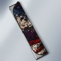 America Turns 250 Happy 50th Birthday Auto Sun Shade Patriotic Eagle US Flag Distressed Splatter