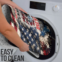 America Turns 250 Happy 50th Birthday Bathroom Set Patriotic Eagle US Flag Distressed Splatter