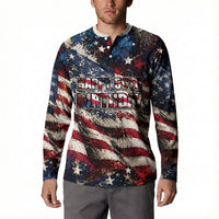 America Turns 250 Happy 50th Birthday Button Sweatshirt Patriotic Eagle US Flag Distressed Splatter