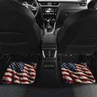 America Turns 250 Happy 50th Birthday Car Mats Patriotic Eagle US Flag Distressed Splatter