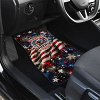 America Turns 250 Happy 50th Birthday Car Mats Patriotic Eagle US Flag Distressed Splatter