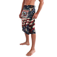 America Turns 250 Happy 50th Birthday Lavalava Patriotic Eagle US Flag Distressed Splatter