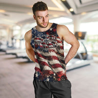 America Turns 250 Happy 50th Birthday Men Tank Top Patriotic Eagle US Flag Distressed Splatter